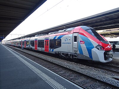 Rame Régiolis en gare de Genève-Cornavin.