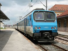 Z 9500 en livrée bleu Franche-Comté.