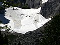 Bergsteiger auf dem Höllentalferner