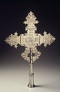 Ethiopian Orthodox Processional cross from the Amhara Region (mid-20th century)