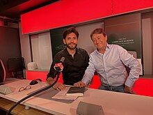 Jordi Batallé reçoit l'écrivain Carles Diaz sur Radio France Internationale (RFI) en mars 2022