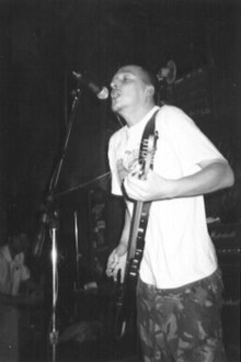 Justin Broadrick performing with Godflesh at Wetlands Preserve on November 11, 1996 GodfleshNYC1996.jpg