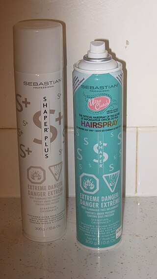 <span class="mw-page-title-main">Hair spray</span> Hair styling product