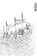 Péniche marchante, Gujin Tushu Jicheng