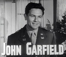 John Garfield en 1947 en a cinta Gentleman's Agreement.