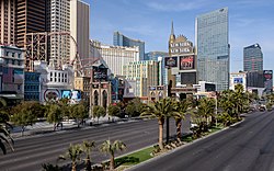 Las Vegas Strip tammikuussa 2015.
