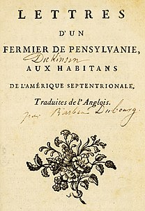 Title page of the French edition of the letters.