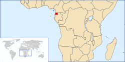 Location of Equatorial Guinea