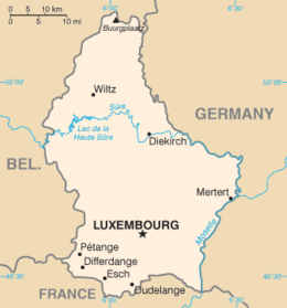 Lussemburgo - Mappa