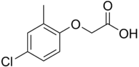 Structural formula of MCPA