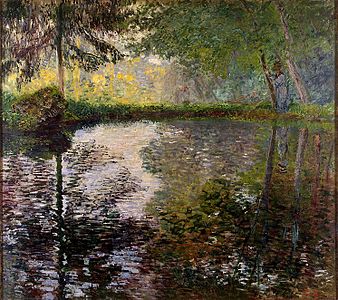 Monet, Étang à Montgeron, (1877), Musée de l'Ermitage.