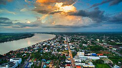 Aerial view of Mueang Nong Khai