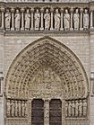 O Xuízo Final. Porta principal de Nôtre Dame, París