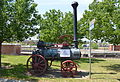 English: A static display of a steam engine at Quirindi, New South Wales