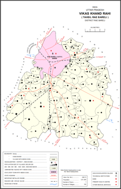 Map showing Chak Nizam (#494) in Rahi CD block