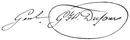 Firma di Guillaume Henri Dufour