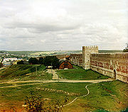 Muro do Kremlin de Smolensk en 1912.