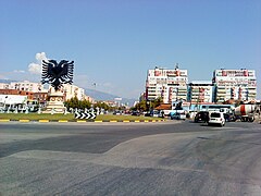 Strasse in Tirana (2)