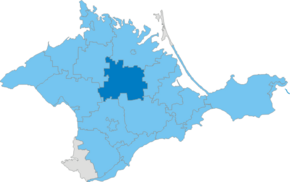 Poziția localității Krasnohvardiiske