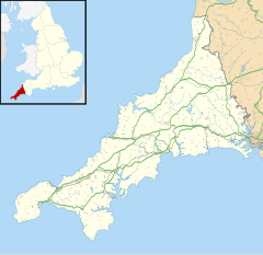 Carlyon is located in Cornwall