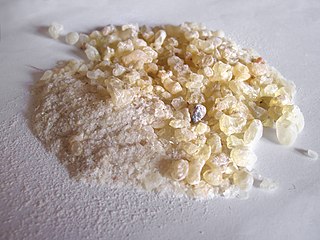 <span class="mw-page-title-main">Dammar gum</span> Tree resin obtained from the family Dipterocarpaceae