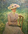 Jenny Montigny in 1902 (Schilderij: Emile Claus) overleden op 31 oktober 1937