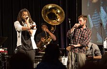 Flobots performing at National Conference for Media Reform in 2013. Flobots (15777635775).jpg