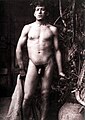 A very early nude, ca. 1895.