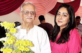 Gulzar with daughter Meghna Gulzar.jpg