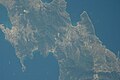 Mountains, Portoferraio and Marina di Campo (Campo nell'Elba) from ISS