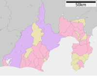 妙法華寺の位置（静岡県内）