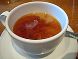 Black tea is most popular and often milk is added. Milk clouds in tea.jpeg