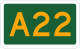 NSW Alphanumeric Route sign