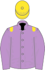 Mauve, yellow epaulets, yellow cap