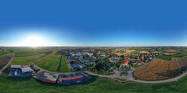 360° Luftbild-Panorama von Pilsting