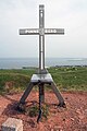 Cross on the Pinneberg on the North Sea island of Heligoland, Germany