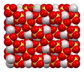 <span class="mw-page-title-main">Silver sulfate</span> Chemical compound