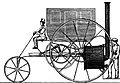 London Steam Carriage, weglocomotief ontworpen door Richard Trevithick en gedemonstreerd in Londen in 1803. Paardenkracht bleek goedkoper.