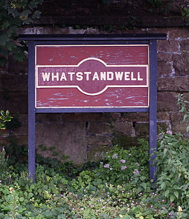 <span class="mw-page-title-main">Whatstandwell railway station</span> Railway station in Derbyshire, England