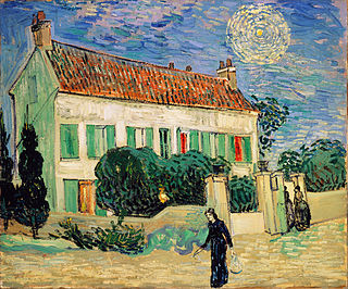 <i>White House at Night</i> Painting by Vincent van Gogh