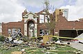 Domovanje, ki ga je porušil tornado jakosti F3 v Forneyu, Texas.