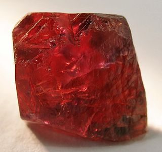 <span class="mw-page-title-main">Ruby</span> Variety of corundum, mineral, gemstone