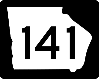 <span class="mw-page-title-main">Georgia State Route 141</span> Highway in Georgia