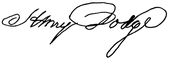 signature de Henry Dodge