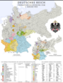 Divisions administratives de l'Empire allemand en 1900.