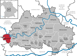 Läget för Mörnsheim i Landkreis Eichstätt