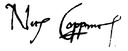 Ньукулай Коперник's signature