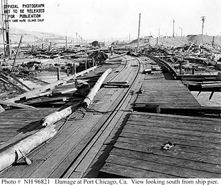 <span class="mw-page-title-main">Port Chicago disaster</span> 1944 explosion in California, United States