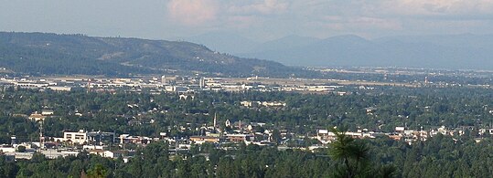 Spokane Valley, a suburb in the Spokane metropolitan area, and Washington's ninth most populous city (since 2015)