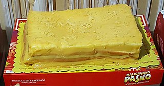 <span class="mw-page-title-main">Yema cake</span> Filipino chiffon cake with custard filling